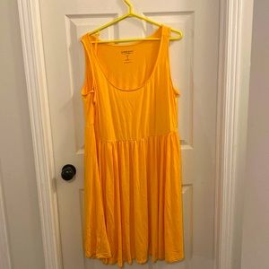 Scoop neck skater dress